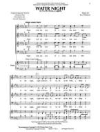 Eric Whitacre: Water Night (noty na sborový zpěv SATB) - SADA 5 ks