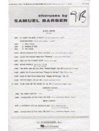 Samuel Barber: To Be Sung On The Water (noty na sborový zpěv SATB) - SADA 5 ks