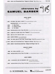 Samuel Barber: Agnus Dei (noty na sborový zpěv SATB) - SADA 5 ks
