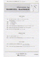 Samuel Barber: Sure On This Shining Night (noty na sborový zpěv SATB) - SADA 5 ks