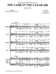 The Lark In The Clear Air (arr. Rowley) (noty na sborový zpěv SATB) - SADA 5 ks
