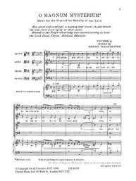 Tomas Luis De Victoria: O Magnum Mysterium (noty pro sborový zpěv SATB) - SADA 5 ks