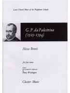 Giovanni Palestrina: Missa Brevis (noty na sborový zpěv SATB)