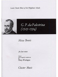 Giovanni Palestrina: Missa Brevis (noty na sborový zpěv SATB)