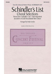 John Williams: Schindler's List (Schindlerův seznam) - Choral Selections (noty na sborový zpěv SATB) - SADA 5 ks