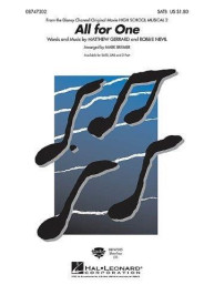 Matthew Gerrard And Robbie Nevil: All For One (noty na sborový zpěv SATB) - SADA 5 ks