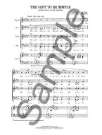 The Gift To Be Simple (noty na sborový zpěv SATB) - SADA 5 ks