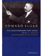 Edward Elgar: Five Unaccompanied Part Songs Op. 71, 72, 73 (noty na sborový zpěv SATB)