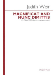 Judith Weir: Magnificat And Nunc Dimittis (SAATTBB Unaccompanied) (noty na sborový zpěv SATB) - SADA 5 ks