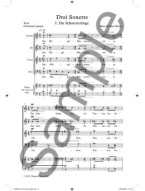 Hans Werner Henze: Drei Sonette (Three Sonnets) (noty na sborový zpěv SATB)
