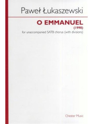Pawel Lukaszewski: O Emmanuel (noty na sborový zpěv SATB) - SADA 5 ks