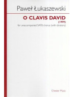Pawel Lukaszewski: O Clavis David (noty na sborový zpěv SATB) - SADA 5 ks