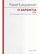 Pawel Lukaszewski: O Sapientia (noty na sborový zpěv SATB) - SADA 5 ks
