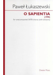 Pawel Lukaszewski: O Sapientia (noty na sborový zpěv SATB) - SADA 5 ks
