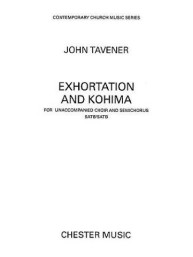 John Tavener: Exhortation And Kohima (noty na sborový zpěv SATB) - SADA 5 ks
