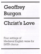 Geoffrey Burgon: Christ's Love (noty na sborový zpěv SATB)
