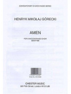 Henryk Mikolaj Gorecki: Amen (SSAATTBB) (noty na sborový zpěv SATB) - SADA 5 ks