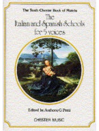 The Chester Book Of Motets Vol. 10: The Italian And Spanish Schools For 5 Voices (noty na sborový zpěv SATB)