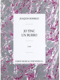 Rodrigo: Yo Tinc Un Burro Para Coro (noty na sborový zpěv SATB)