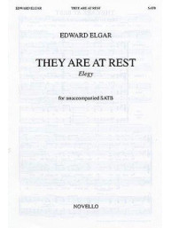 Edward Elgar: They Are At Rest - Elegy (noty na sborový zpěv SATB) - SADA 5 ks