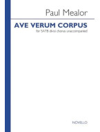Paul Mealor: Ave Verum Corpus (noty na sborový zpěv SATB) - SADA 5 ks