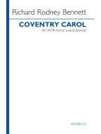 Richard Rodney Bennett: Coventry Carol (noty na sborový zpěv SATB) - SADA 5 ks