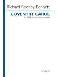 Richard Rodney Bennett: Coventry Carol (noty na sborový zpěv SATB) - SADA 5 ks