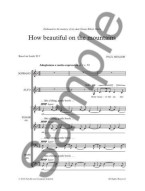 Paul Mealor: How Beautiful On The Mountains (noty na sborový zpěv SATB) - SADA 5 ks