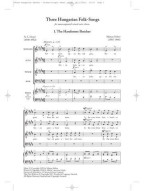 Matyas Seiber: Three Hungarian Folk-Songs (New Engraving) (noty na sborový zpěv SATB) - SADA 5 ks