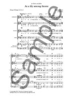 Thomas Hyde: As A Lily Among Thorns (Novello New Choral Series) (noty na sborový zpěv SATB) - SADA 5 ks