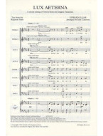 Edward Elgar: Lux Aeterna (noty na sborový zpěv SATB) - SADA 5 ks