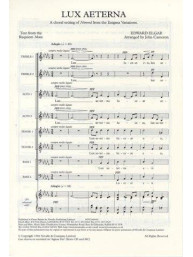 Edward Elgar: Lux Aeterna (noty na sborový zpěv SATB) - SADA 5 ks