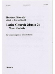 Herbert Howells: Nunc Dimittis (Latin Church Music 3) (noty na sborový zpěv SATB) - SADA 5 ks
