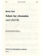 Boris Ord: Adam Lay Ybounden (noty na sborový zpěv SATB) - SADA 5 ks