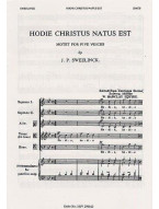 J.P. Sweelinck: Hodie Christus Natus Est (Squire) (noty na sborový zpěv SATB) - SADA 5 ks