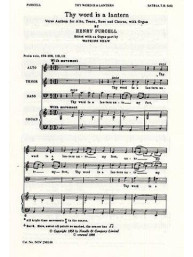 Henry Purcell: Thy Word Is A Lantern (noty na sborový zpěv SATB) - SADA 5 ks
