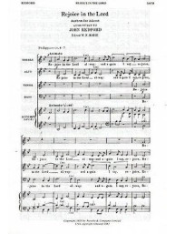 John Redford: Rejoice In The Lord (In B Flat) (noty na sborový zpěv SATB) - SADA 5 ks