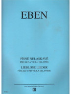 Petr Eben: Písně nelaskavé (noty, alt, viola, klavír)