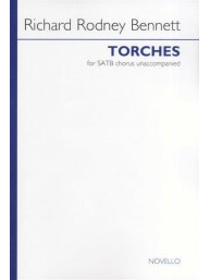 Richard Rodney Bennett: Torches (noty na sborový zpěv SATB) - SADA 5 ks