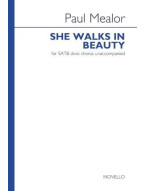 Paul Mealor: She Walks In Beauty (noty na sborový zpěv SATB) - SADA 5 ks
