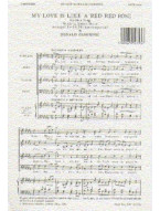 My Love Is Like A Red Red Rose (noty na sborový zpěv SATB) - SADA 5 ks