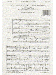 My Love Is Like A Red Red Rose (noty na sborový zpěv SATB) - SADA 5 ks