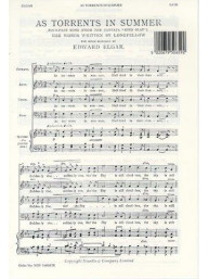 Edward Elgar: As Torrents In Summer (noty na sborový zpěv SATB) - SADA 5 ks