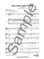 This Little Light Of Mine (noty na sborový zpěv SATB, klavír) - SADA 5 ks