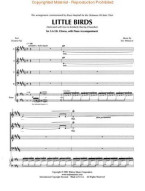 Eric Whitacre: Little Birds (noty na sborový zpěv SATB, klavír) - SADA 5 ks