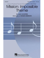 Lalo Schifrin: Mission Impossible Theme (noty na sborový zpěv SATB, klavír) - SADA 5 ks