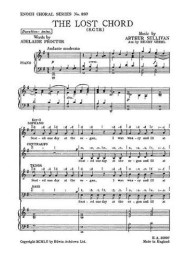 Arthur Sullivan: The Lost Chord (noty na sborový zpěv SATB, klavír) - SADA 5 ks