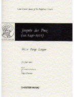 Des Prez: Missa Pange Lingua (noty na sborový zpěv SATB, klavír)
