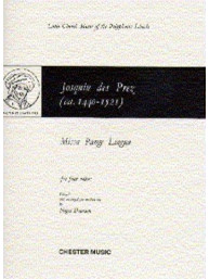 Des Prez: Missa Pange Lingua (noty na sborový zpěv SATB, klavír)