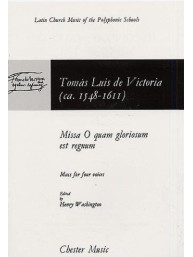 Tomas Luis De Victoria: Missa O Quam Gloriosum Est Regnum (noty na sborový zpěv SATB, klavír)